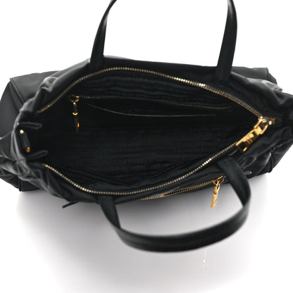 Prada Tessuto Nylon Saffiano Shopping Tote Black 4 of 10