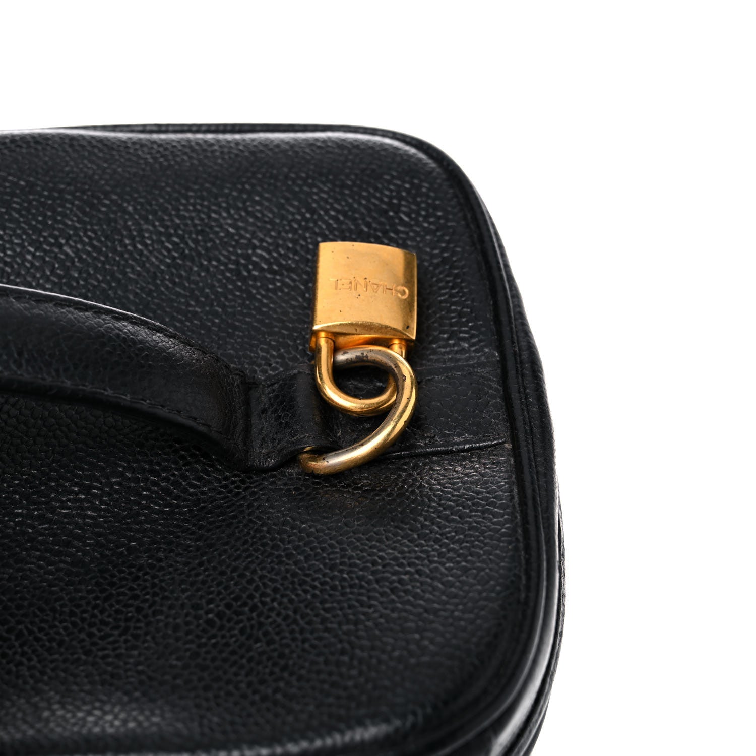Chanel Caviar CC Vanity Train Case Black 21 of 27