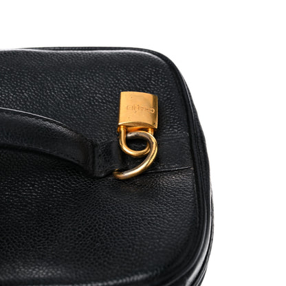 Chanel Caviar CC Vanity Train Case Black 21 of 27