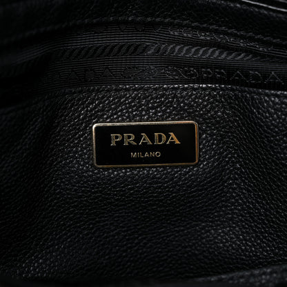 Prada Vitello Grain Tote Black 5 of 15