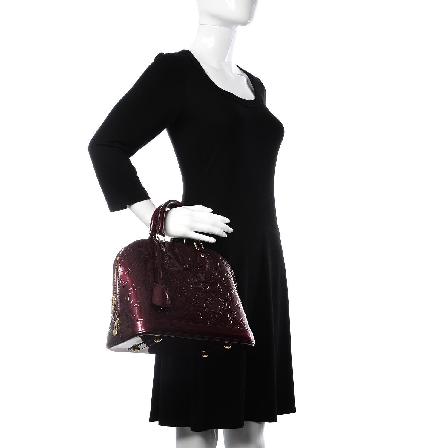 Louis Vuitton Vernis Alma PM Rouge Fauviste 2 of 15