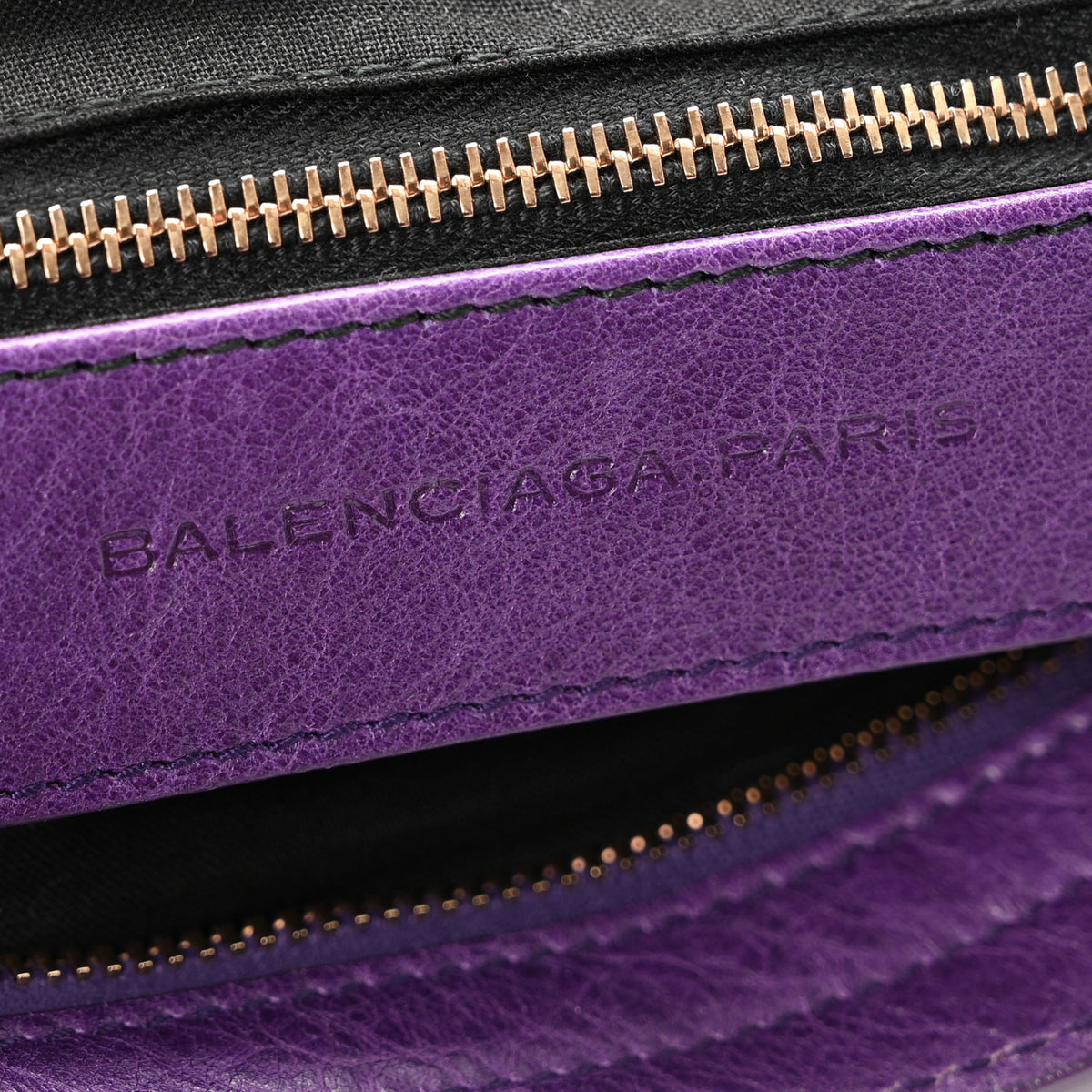 Balenciaga Agneau Giant 12 Rose Gold Hardware City Dark Violet 7 of 11