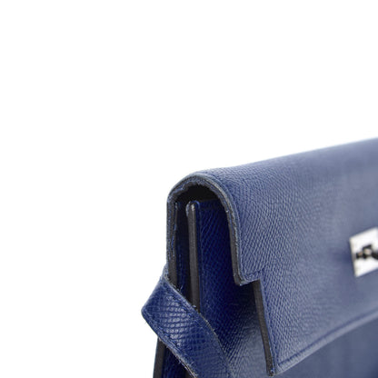 Hermes Epsom Kelly Longue Wallet Bleu Electrique 13 of 14
