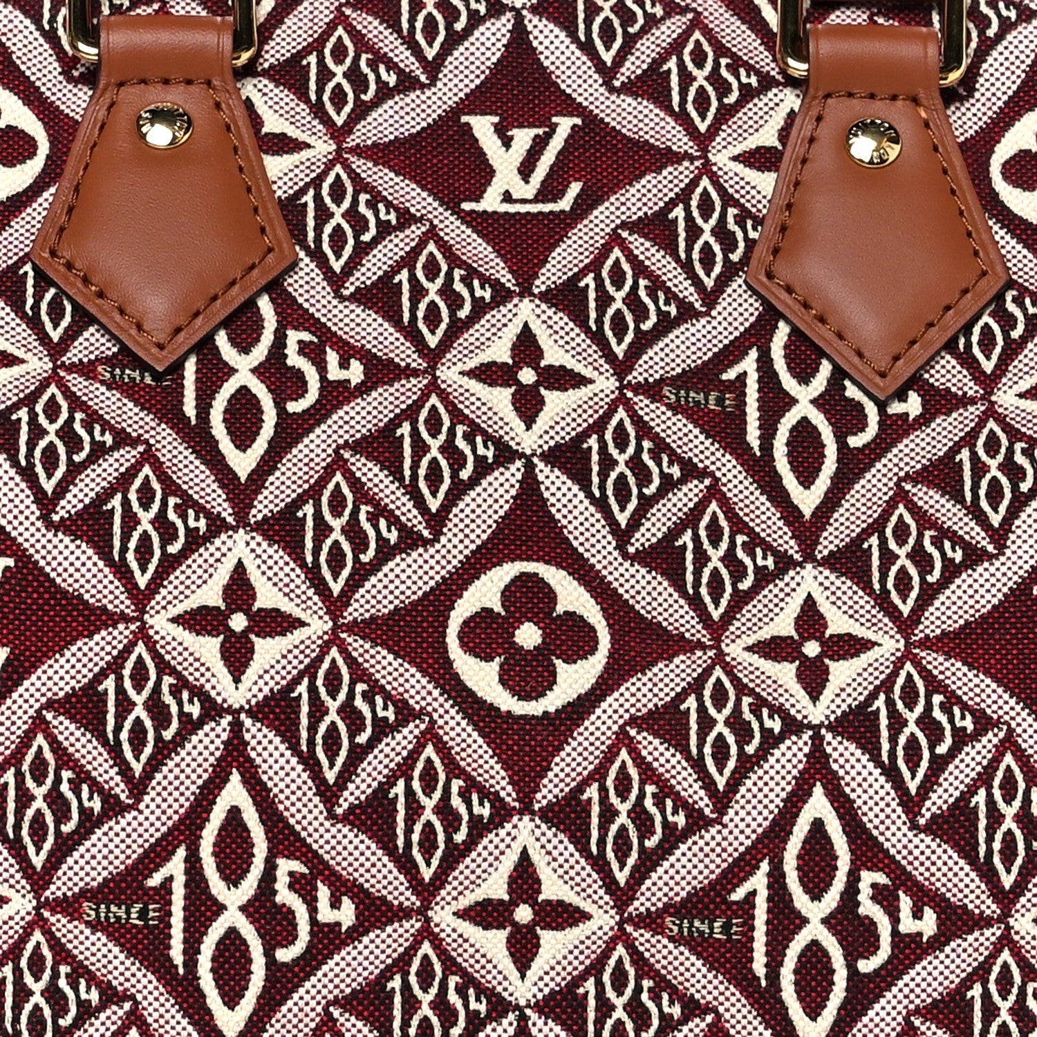 Louis Vuitton Jacquard Since 1854 Speedy Bandouliere 25 Bordeaux 6 of 11
