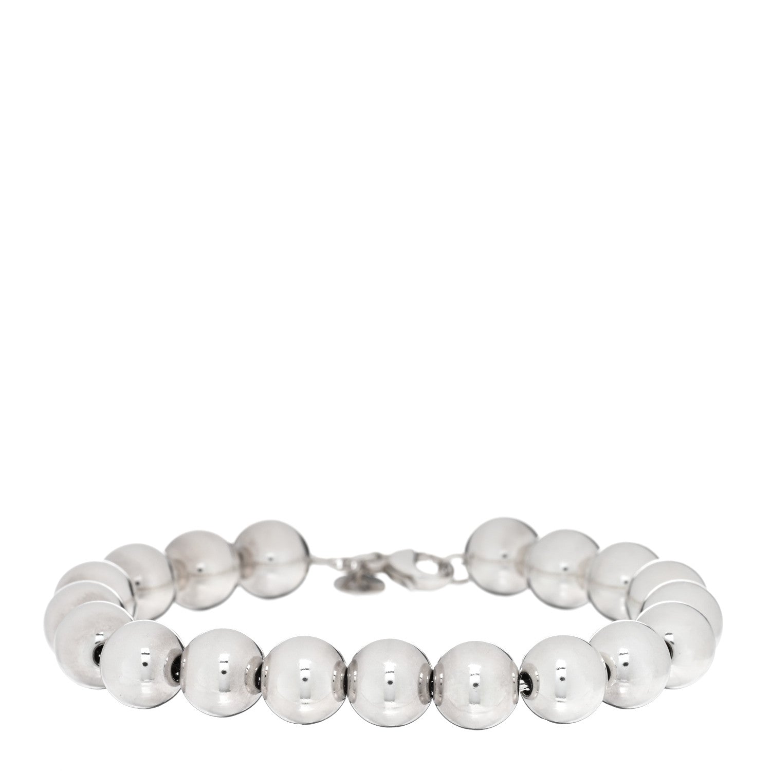Tiffany Sterling Silver 10mm Hardwear Ball Bracelet 1 of 3