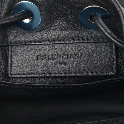Balenciaga Veau Papier Plate Small Bucket Bag Black 6 of 9