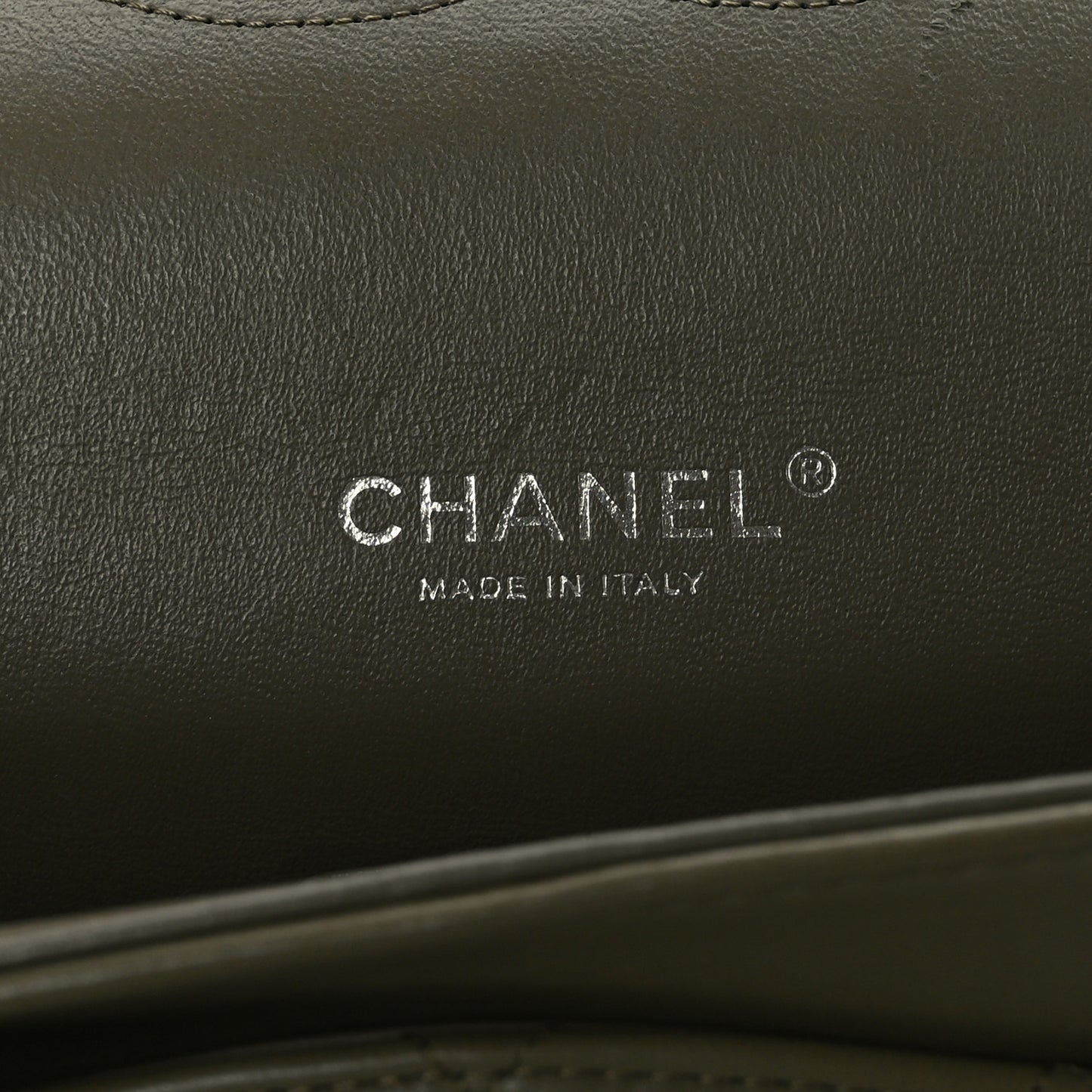 Lambskin Quilted Maxi Double Flap Green