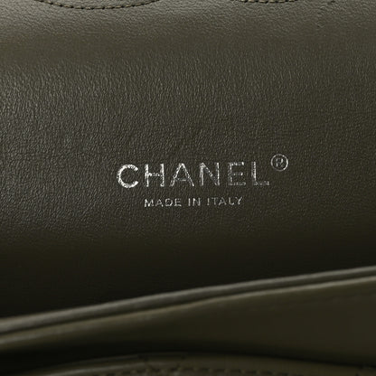 Chanel Lambskin Quilted Maxi Double Flap Green 6 of 10