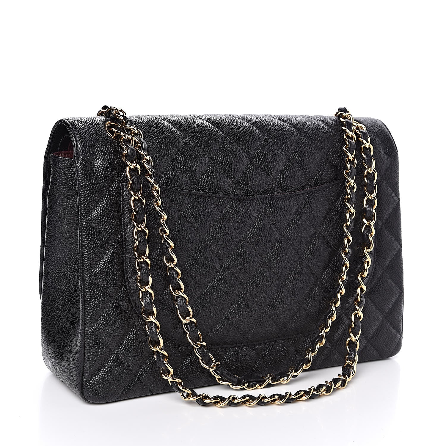 Chanel Caviar Quilted Maxi Double Flap Black 3 of 11