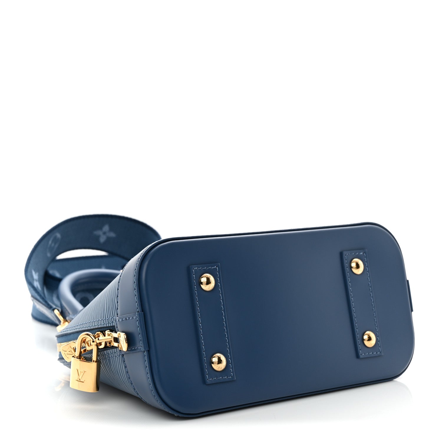 Louis Vuitton Epi Alma BB Denim Blue 4 of 9