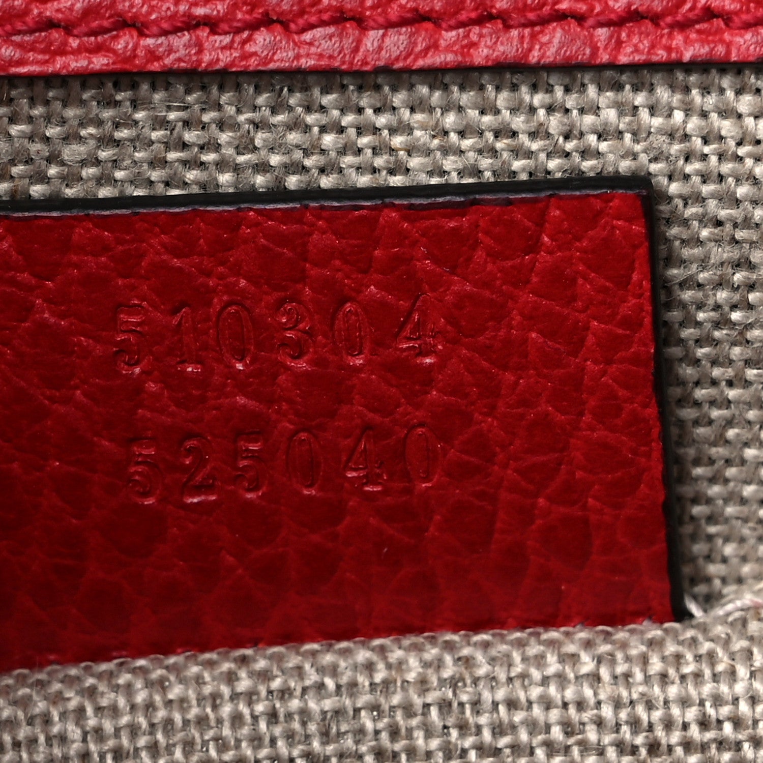 Gucci Dollar Calfskin Small Interlocking G Shoulder Bag Red 7 of 12