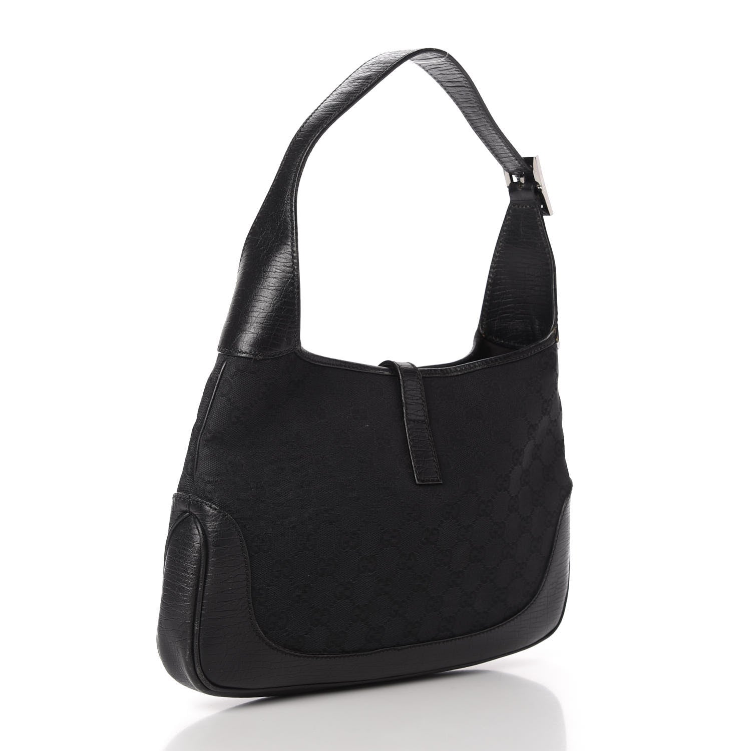 Gucci Monogram Small Jackie O Hobo Black 3 of 10