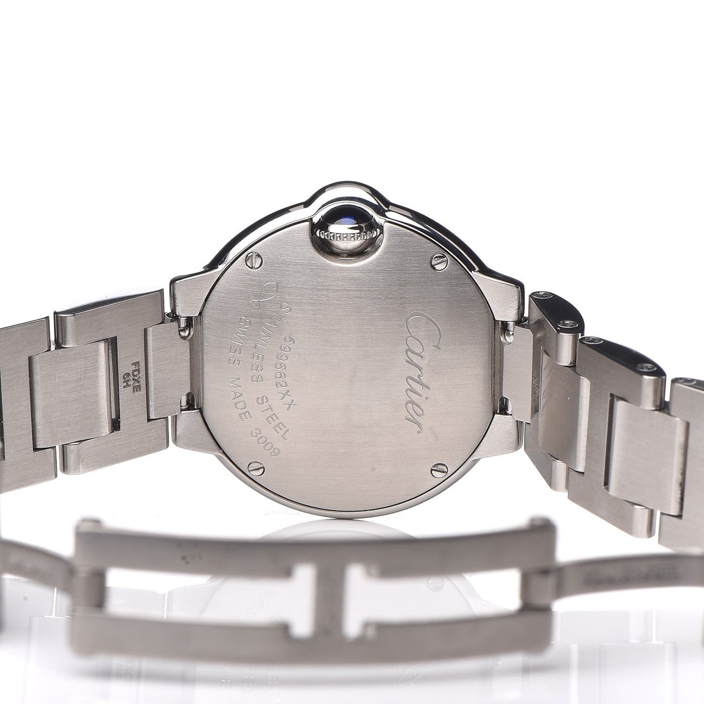 Stainless Steel Diamond Bezel 28mm Ballon Bleu De Quartz Watch
