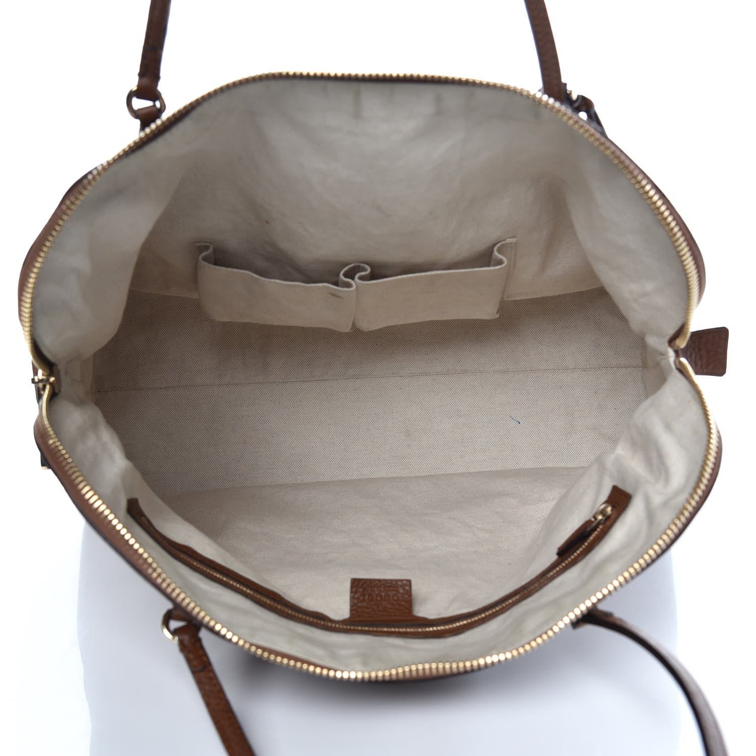 Gucci Pebbled Calfskin Medium Bree Shoulder Bag Nut Brown 5 of 18