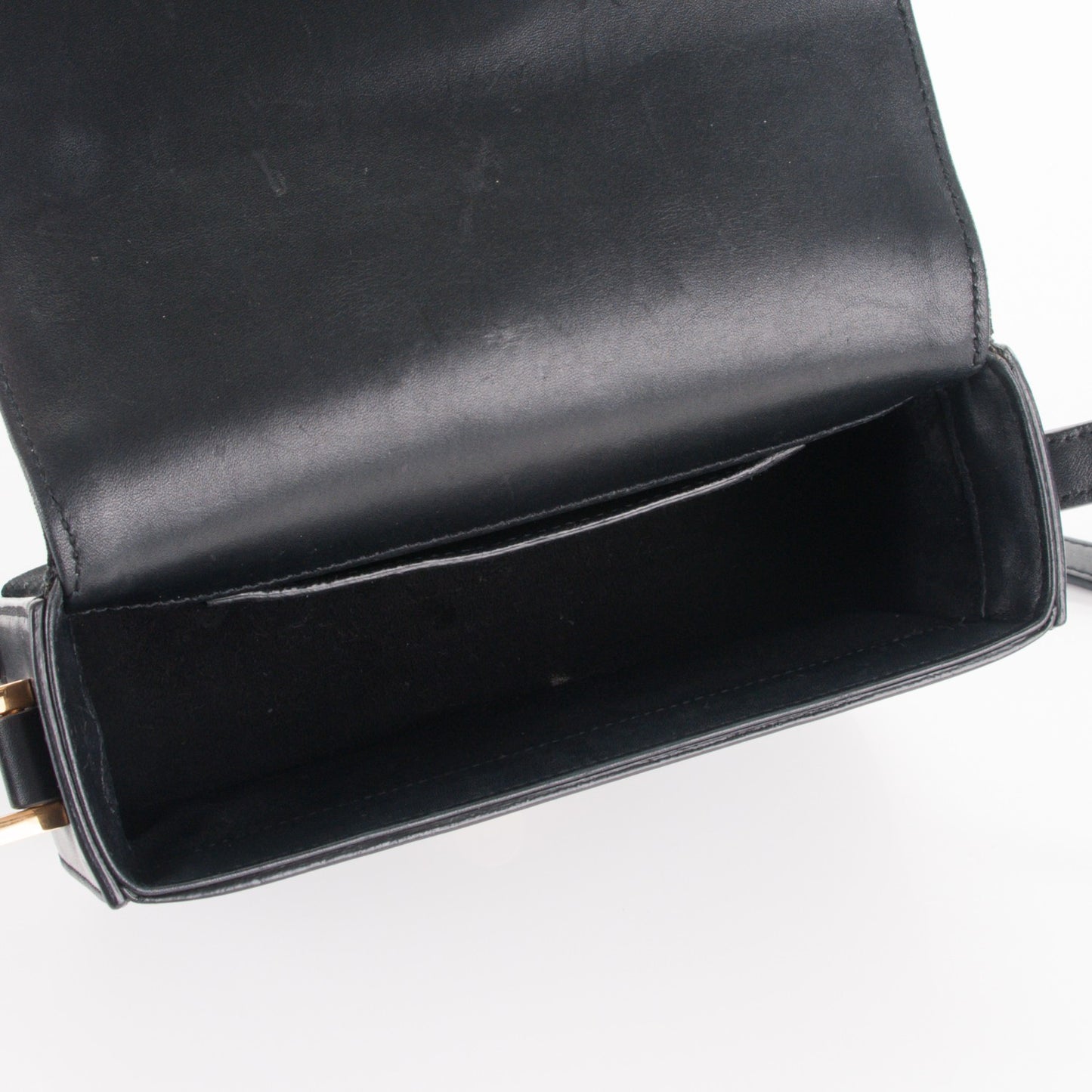 Velvet Small Monogram Universite Shoulder Bag Black