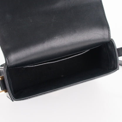 Saint Laurent Velvet Small Monogram Universite Shoulder Bag Black 5 of 6