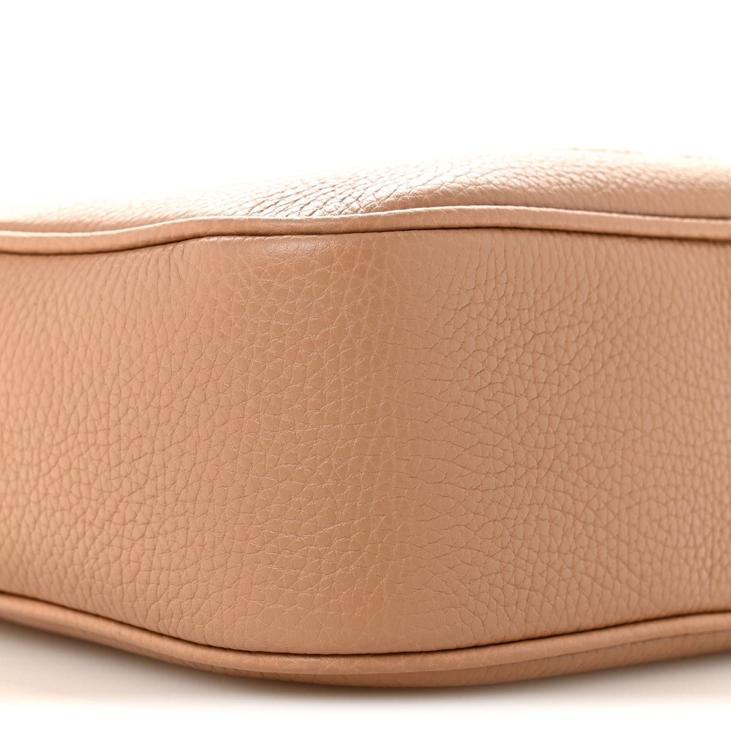 Pebbled Calfskin Small Soho Disco Bag Rose Beige