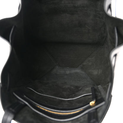 Celine Soft Grained Calfskin Small Belt Cabas Phantom Black 5 of 10