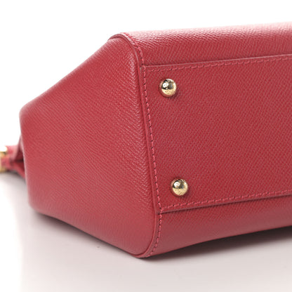 Dolce & Gabbana Dauphine Medium Miss Sicily Satchel Dark Red 10 of 11
