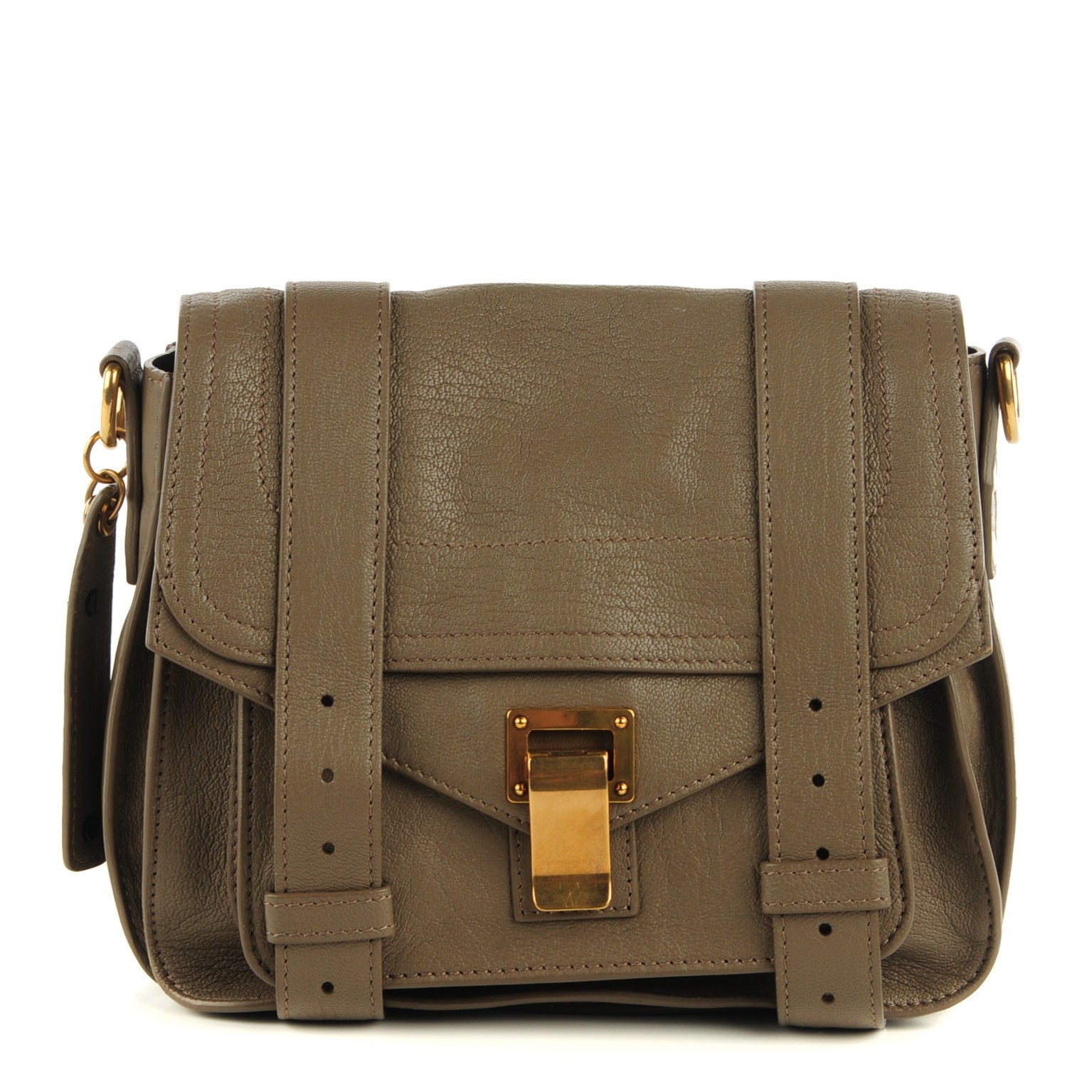 Proenza Schouler Lambskin PS1 Pouch Smoke 1 of 11