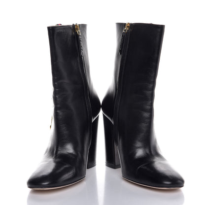 Gucci Malaga Kid Web Carly Mid Calf Boots 38.5 Black 6 of 10