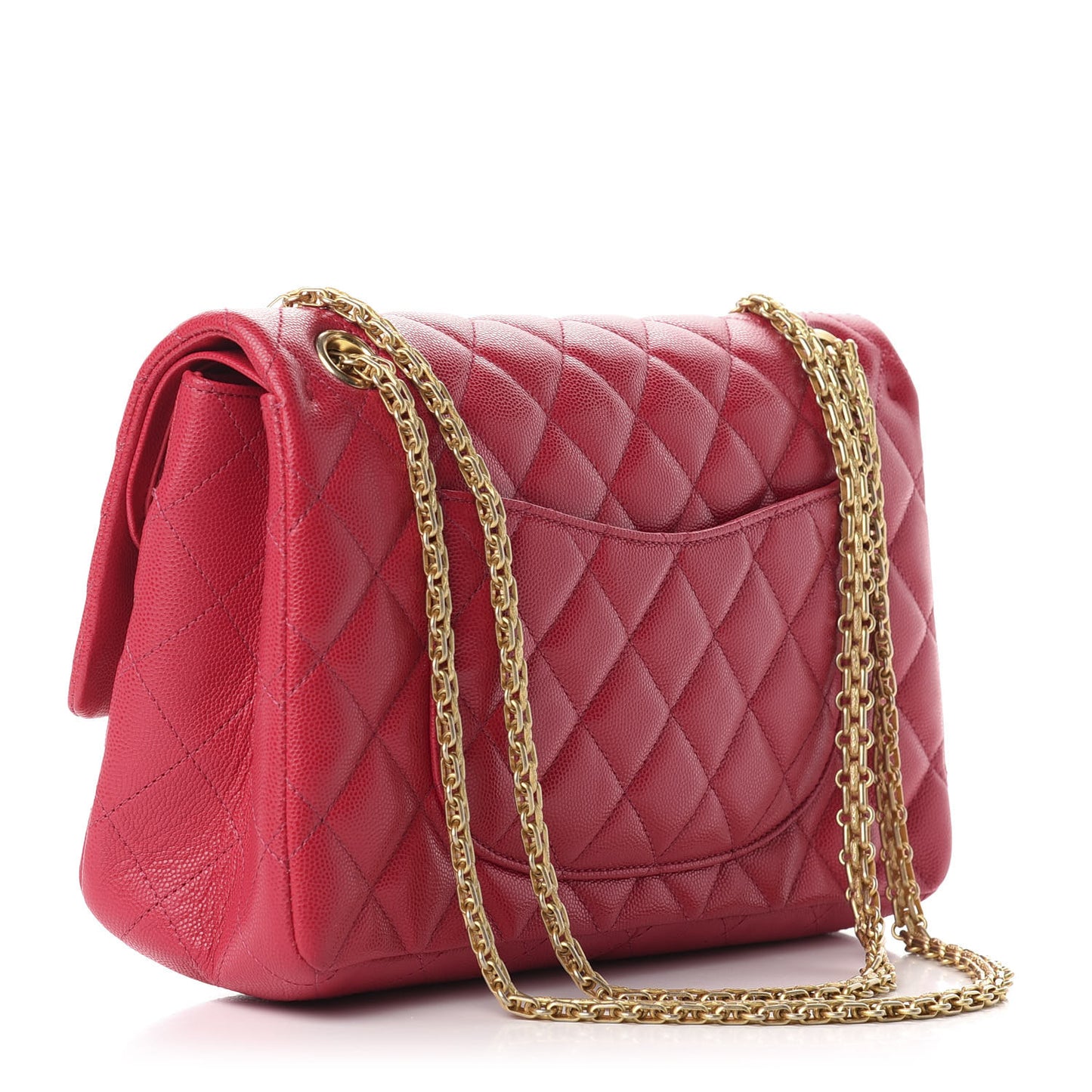 Caviar Chevron Quilted 2.55 Reissue 226 Flap Fuchsia