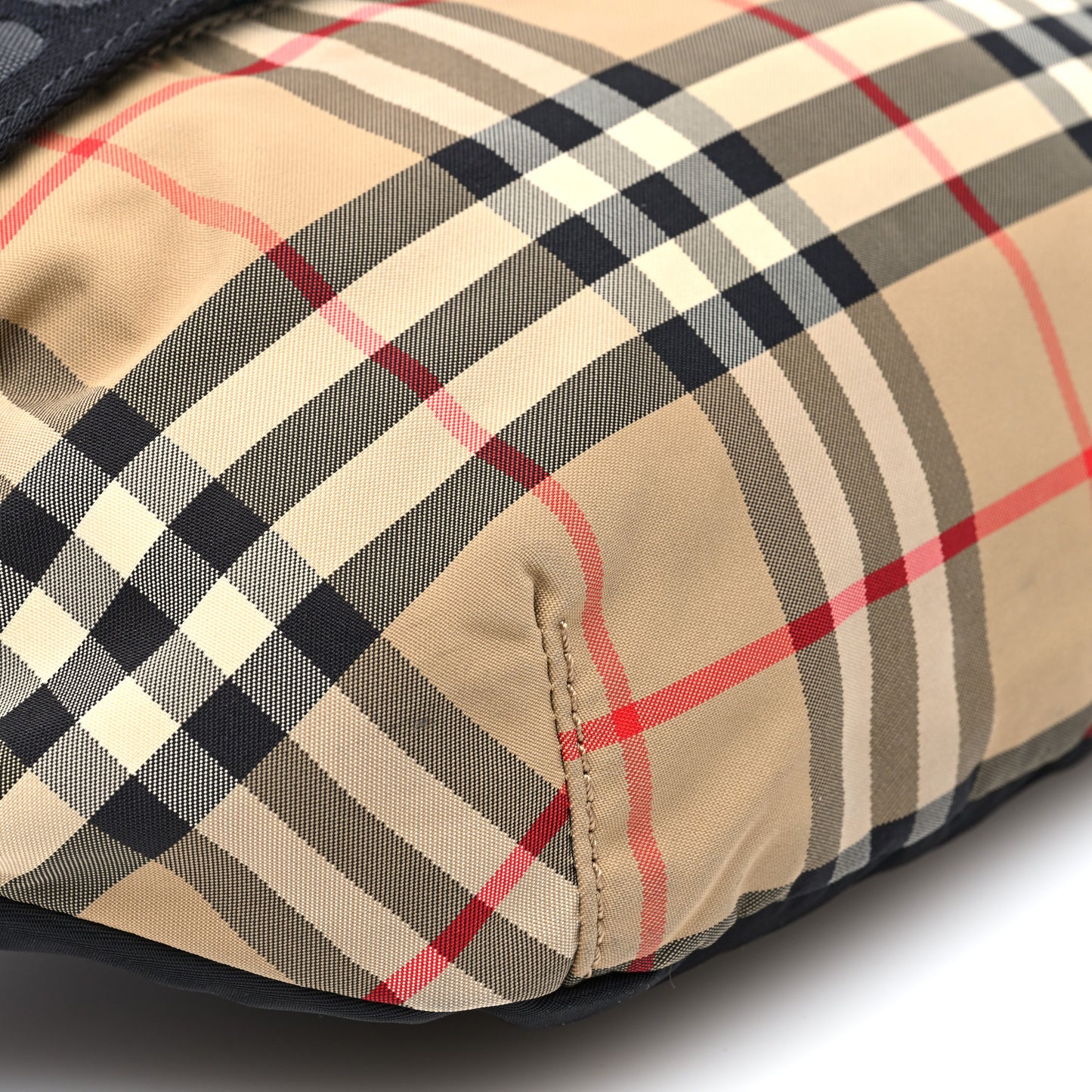 Nylon Vintage Check Sonny Bum Bag Archive Beige Black