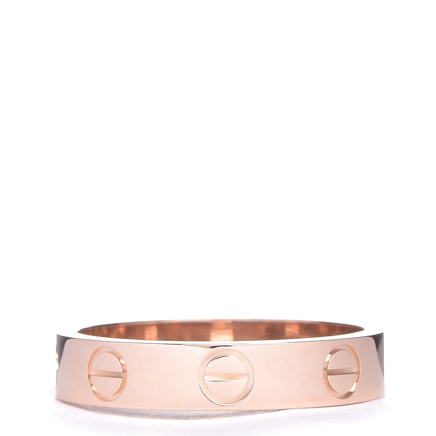 Cartier 18K Pink Gold 3.5mm LOVE Wedding Band Ring 49 4.75 3 of 5
