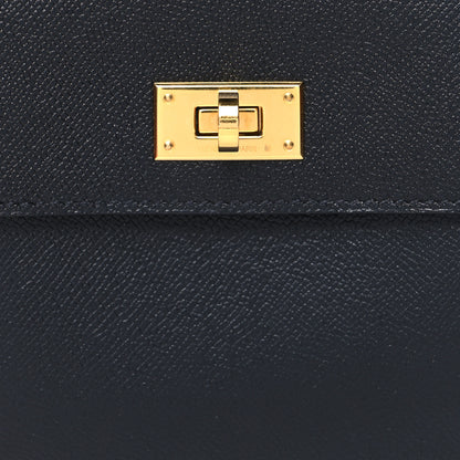 Hermes Epsom Kelly Pocket Compact Wallet Black 9 of 10