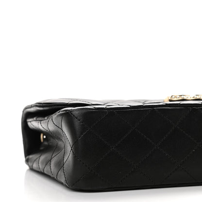 Chanel Lambskin Medium Westminster Pearl Flap Black 8 of 9
