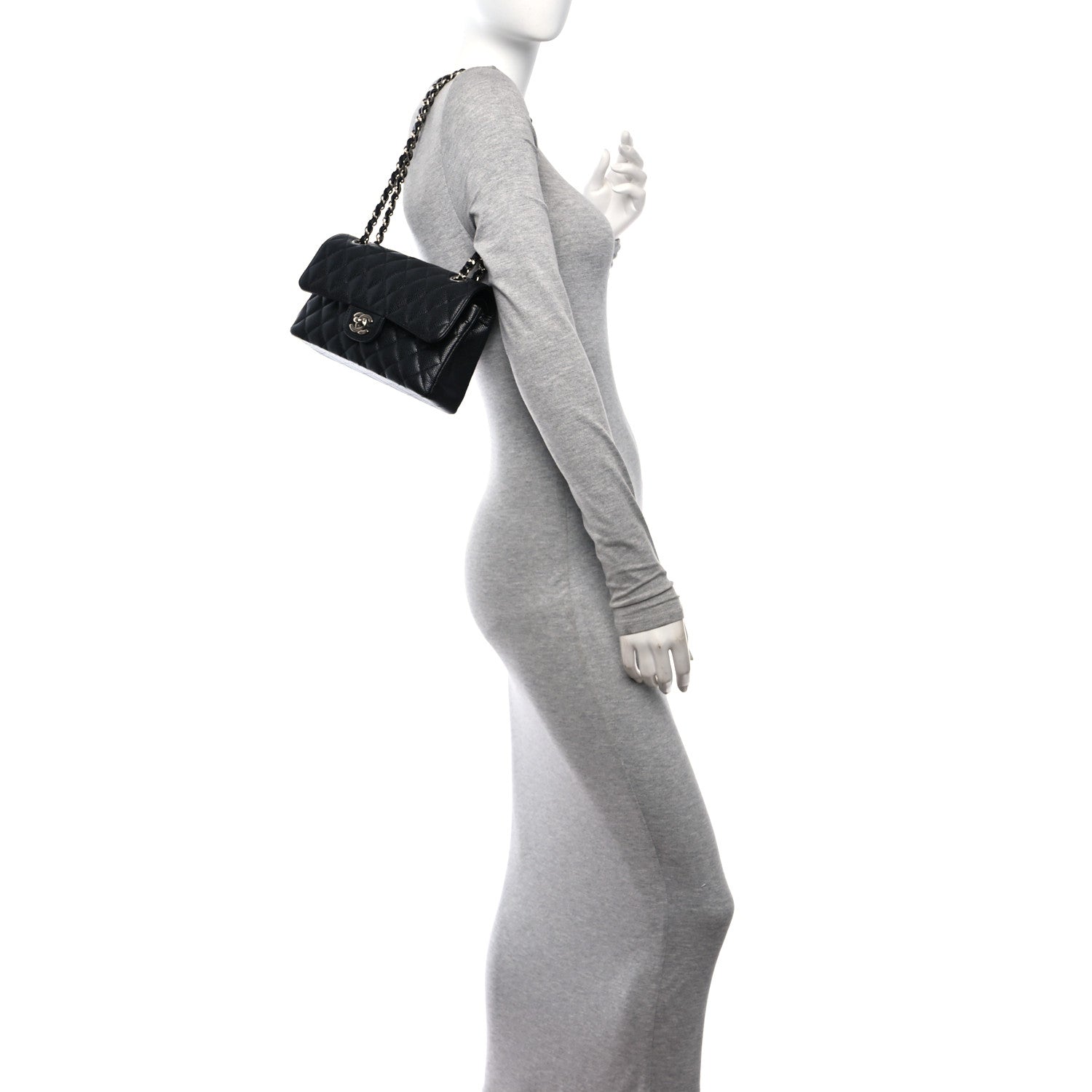 Chanel Caviar Quilted Small Double Flap Black 2 of 11