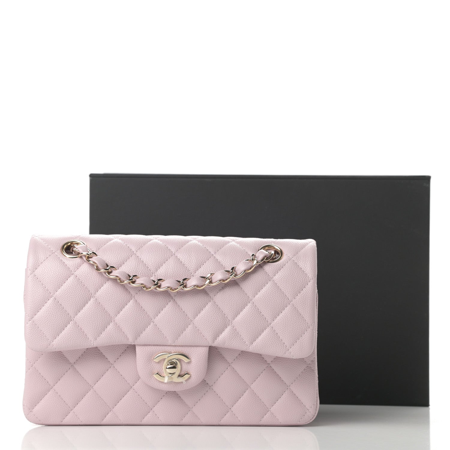 Chanel Caviar Quilted Small Double Flap Light Pink 11 of 11