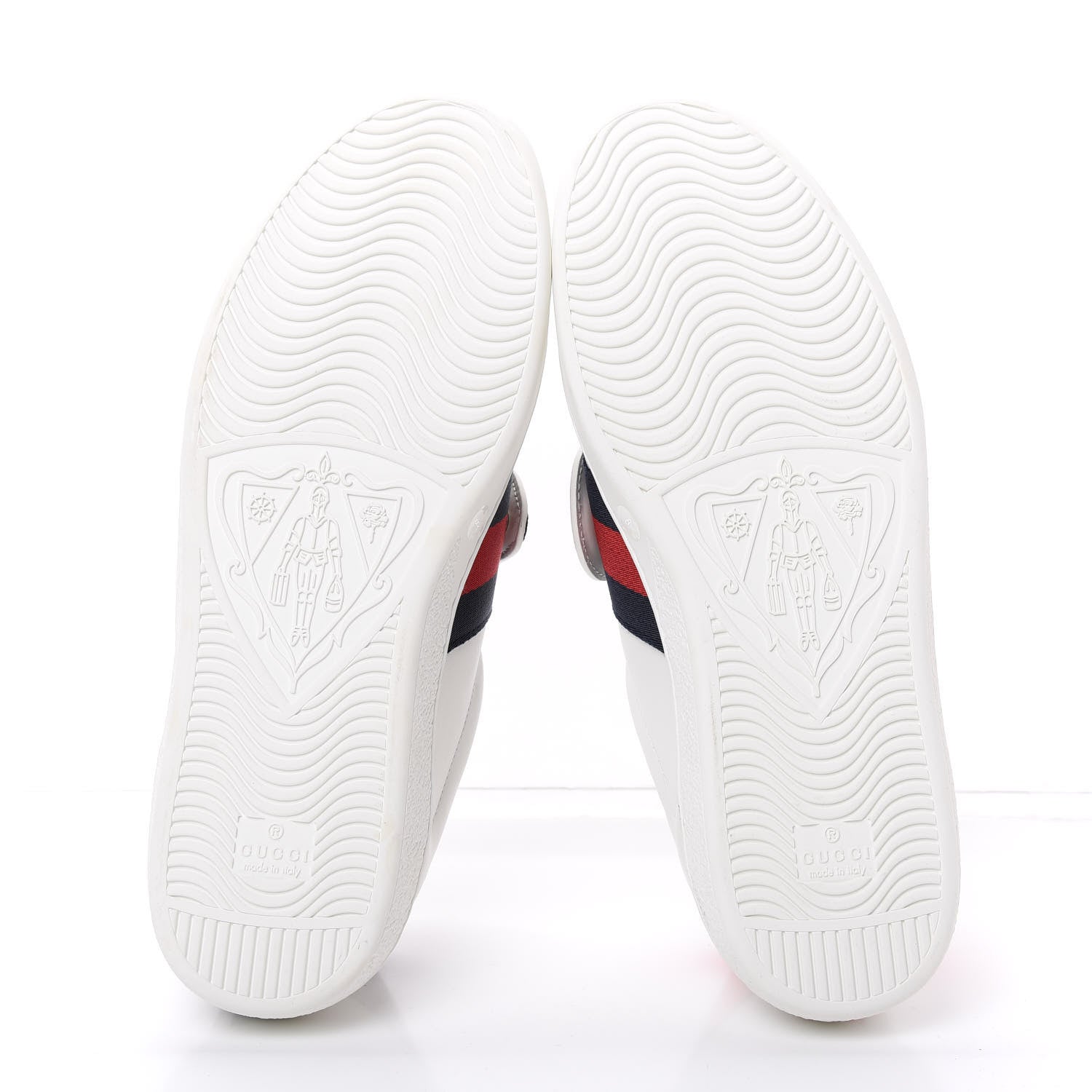 Gucci Calfskin Ayers Web UFO Dragon Embroidered Mens Ace Sneakers 8 White 6 of 11