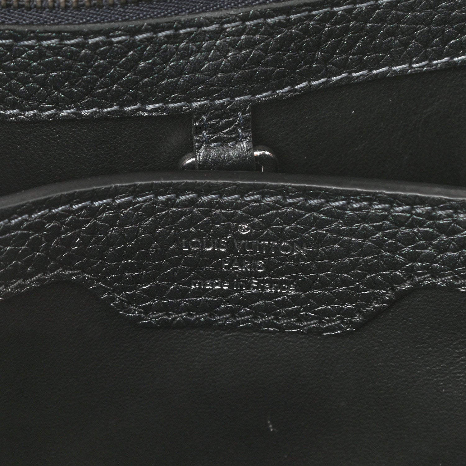 Louis Vuitton Taurillon Capucines BB Scarabeo Iridescent Black 6 of 9