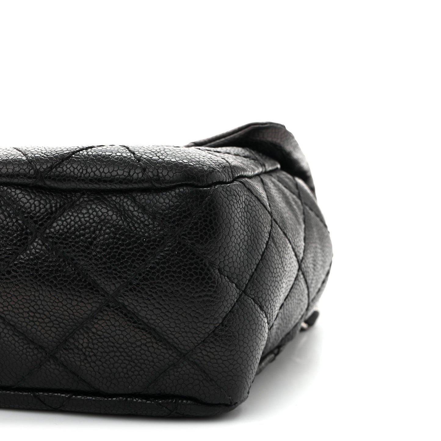Caviar Quilted Jumbo Easy Flap Black