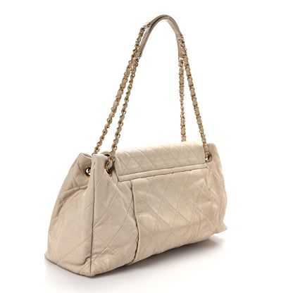 Chanel Iridescent Calfskin Large Chic Quilt Flap Grey 3 of 10
