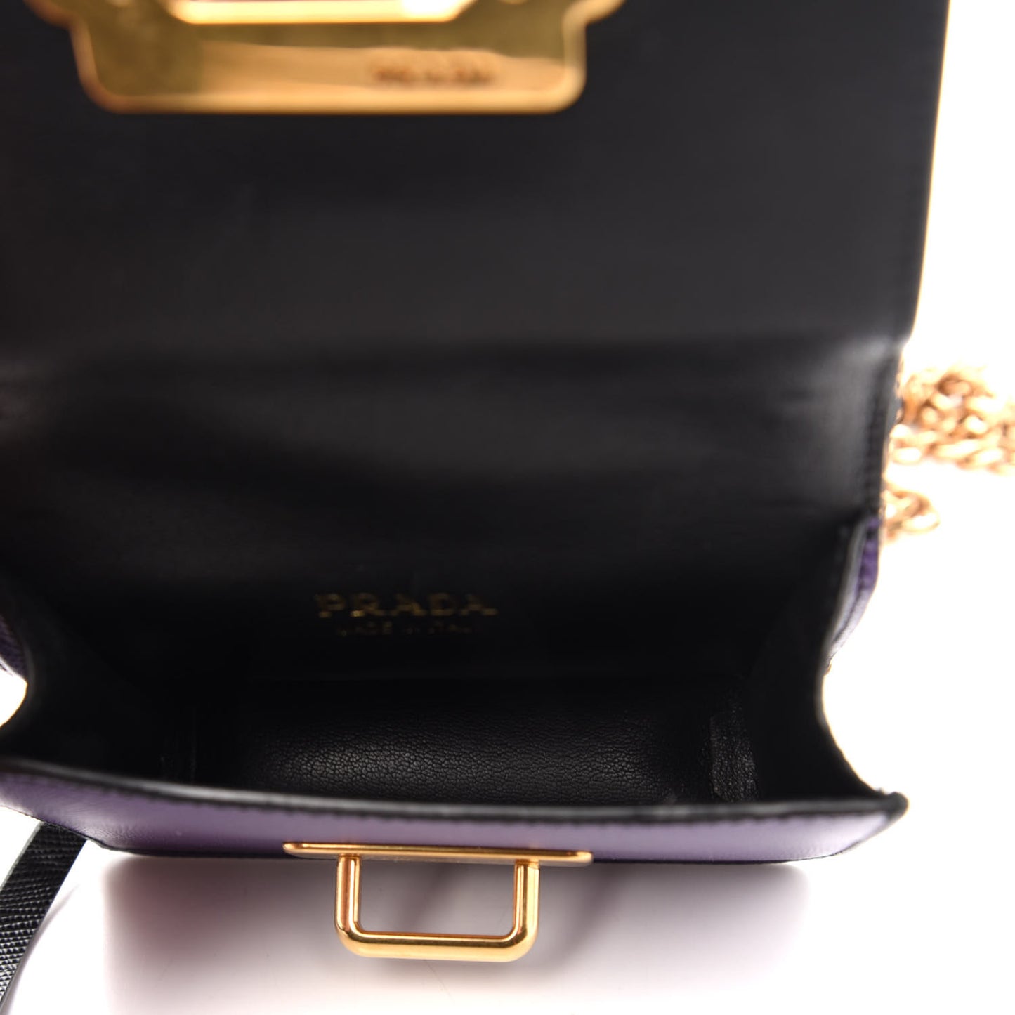 Saffiano Astrology Mini Cahier Bag Viola Black