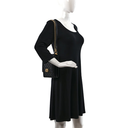 Chanel Caviar Quilted North South Boy Flap Black 2 of 9