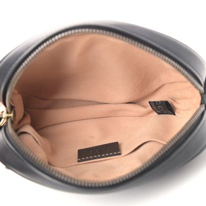 Gucci Calfskin Matelasse GG Marmont Belt Bag 85 34 Black 4 of 9