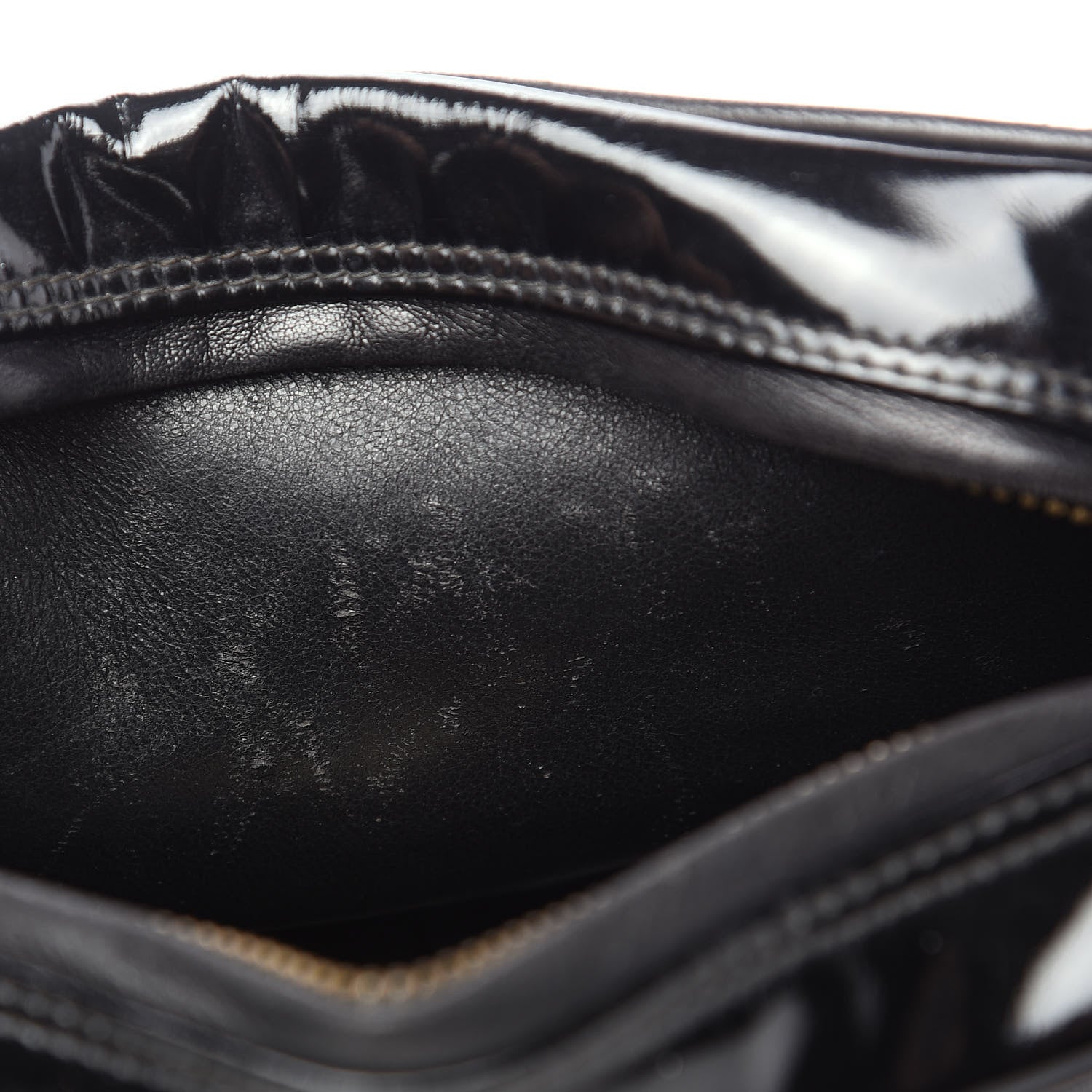 Chanel Patent Quilted Tassel Camera Case Black 6 of 11