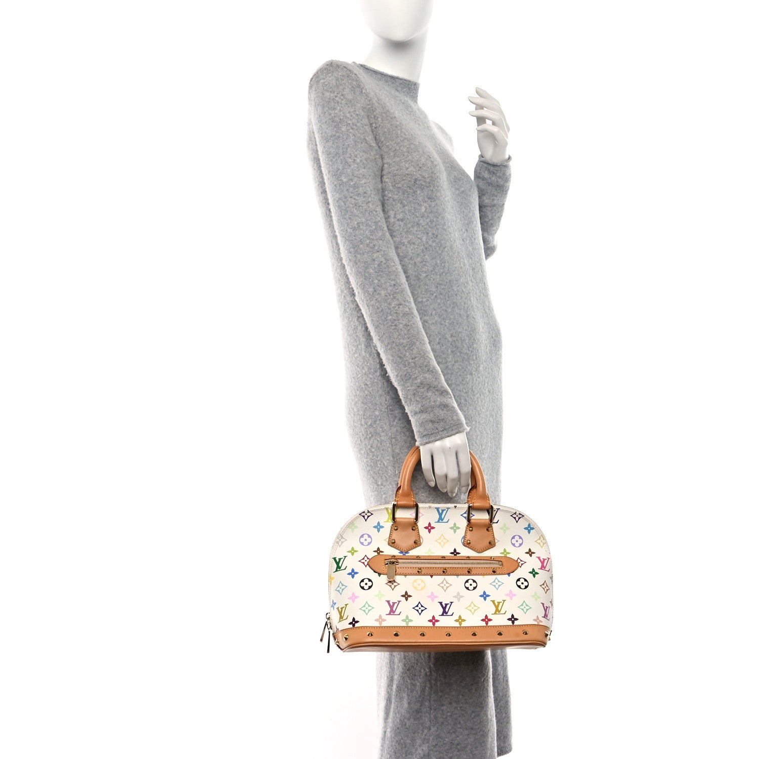 Louis Vuitton Monogram Multicolor Alma White 2 of 9