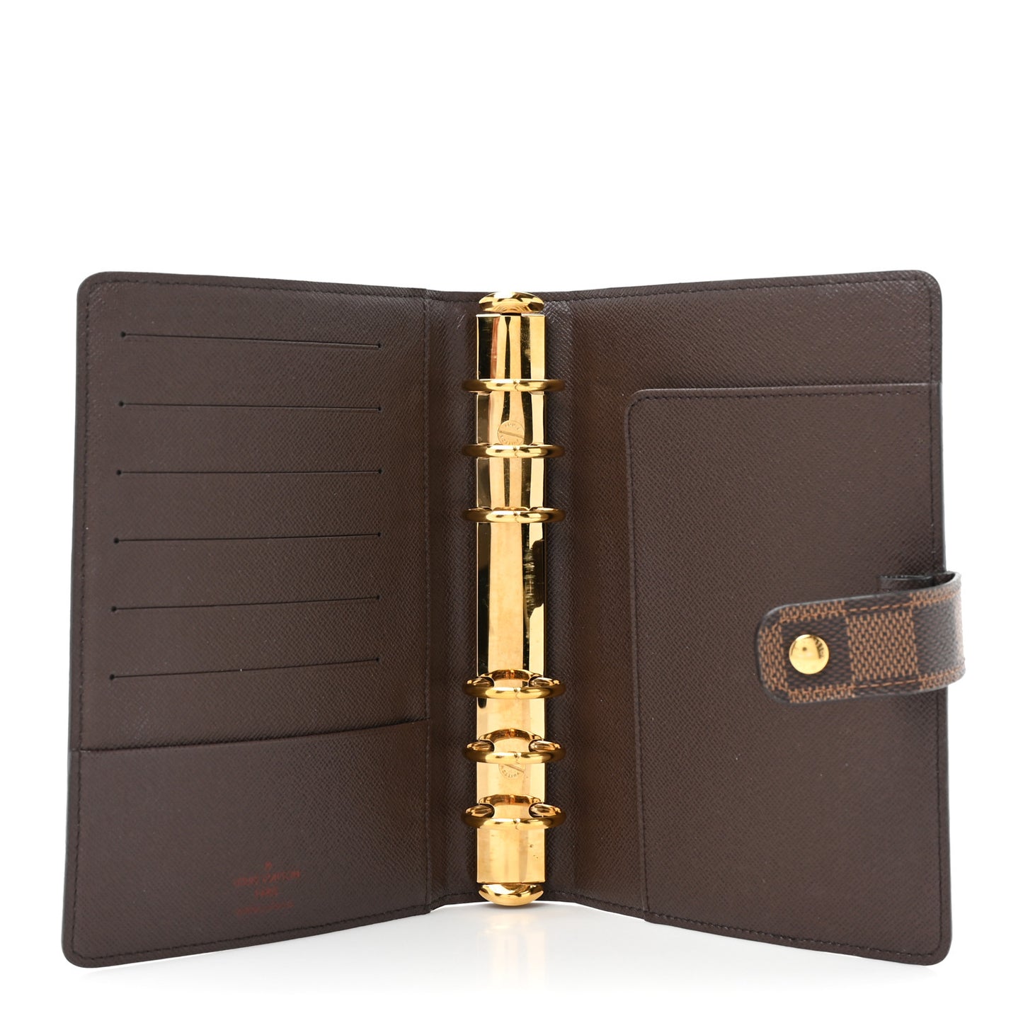 Damier Ebene Medium Ring Agenda Cover