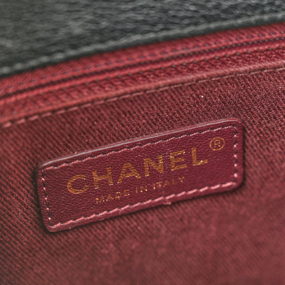 Chanel Shiny Calfskin Goatskin Quilted Medium Coco Curve Messenger Flap Black 6 of 13