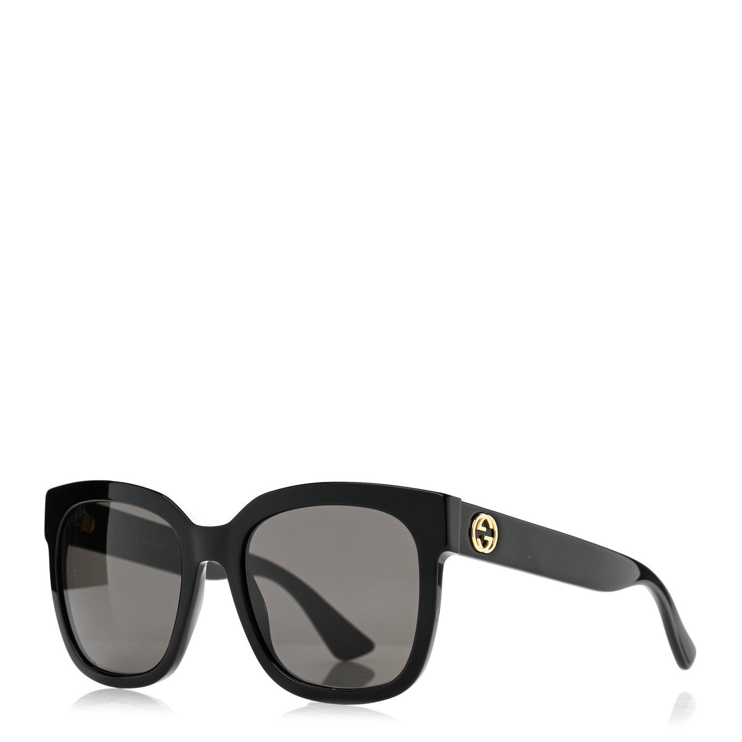 Gucci Acetate Square Frame Sunglasses GG0034S Black 1 of 9