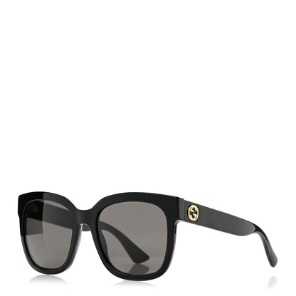 Gucci Acetate Square Frame Sunglasses GG0034S Black 1 of 9