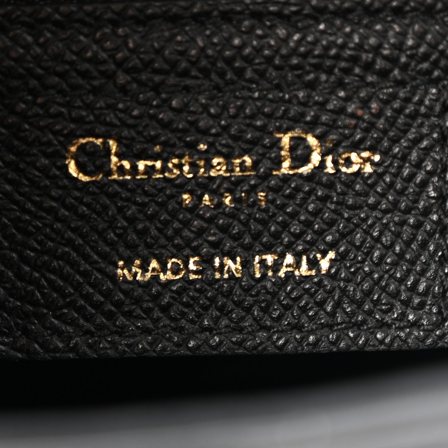 Grained Calfskin Saddle Bag Black