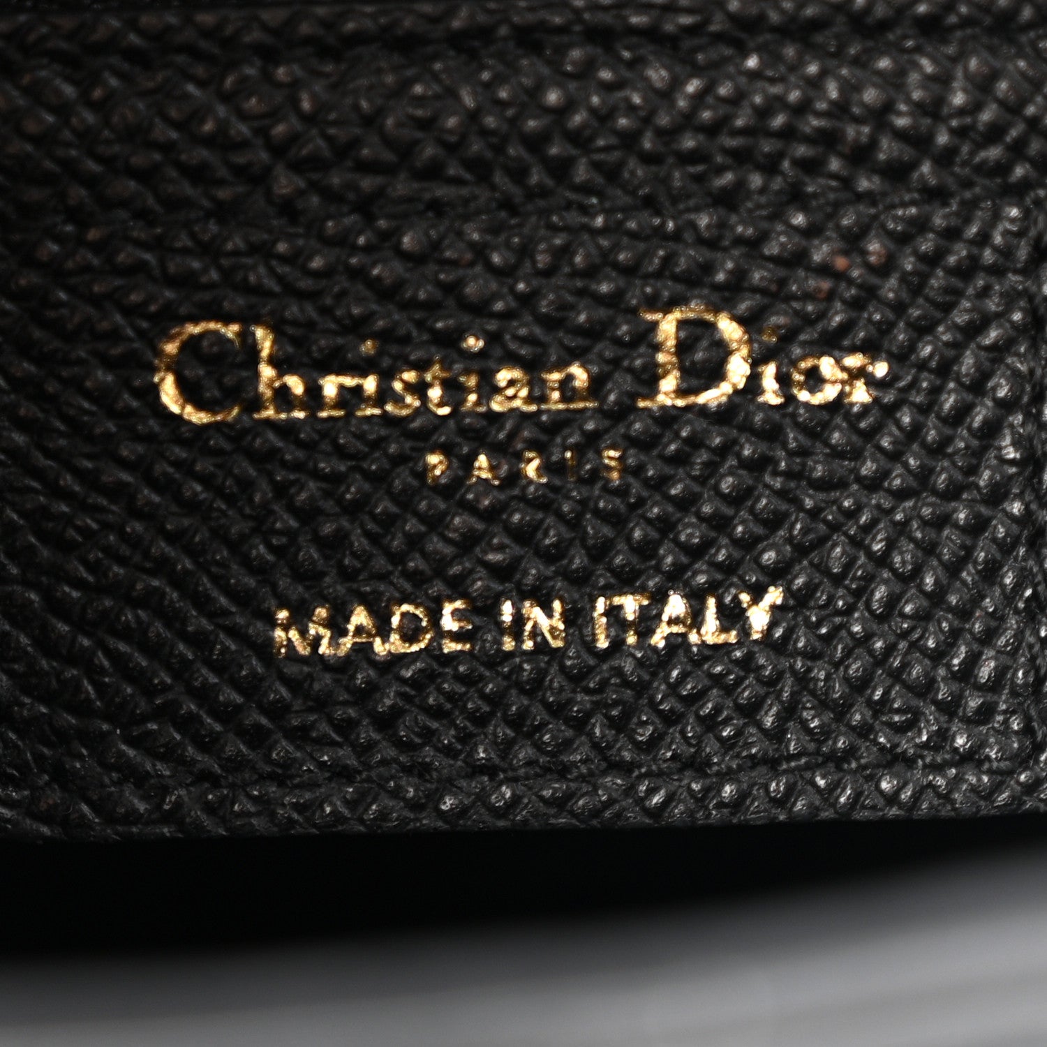 Christian Dior Grained Calfskin Saddle Bag Black 6 of 12