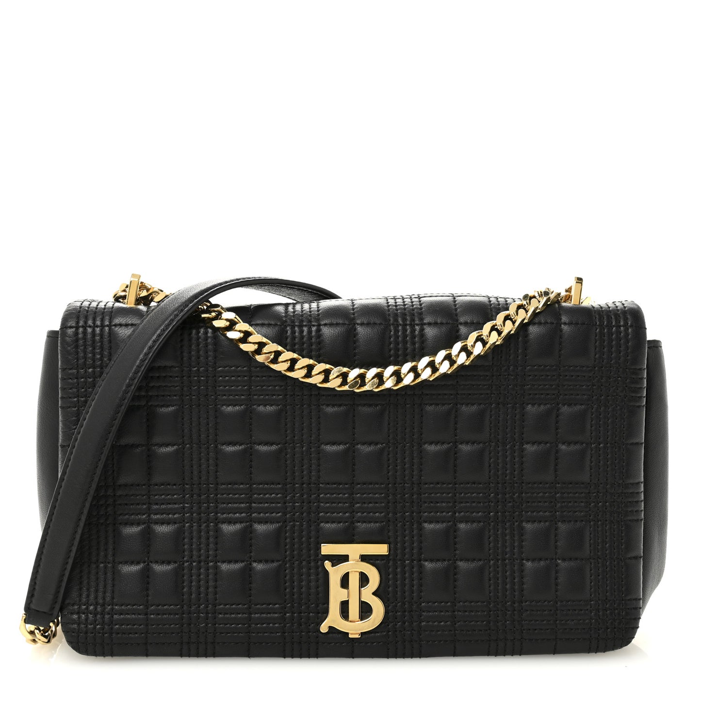 Lambskin Quilted Medium Lola Bag Black