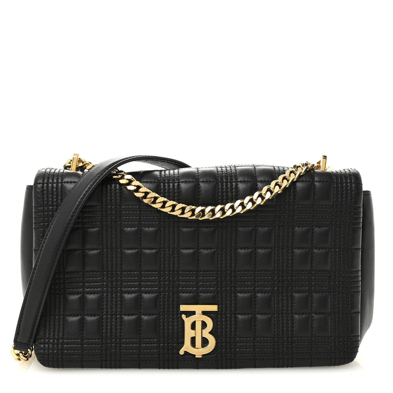 Burberry Lambskin Quilted Medium Lola Bag Black 1 of 10