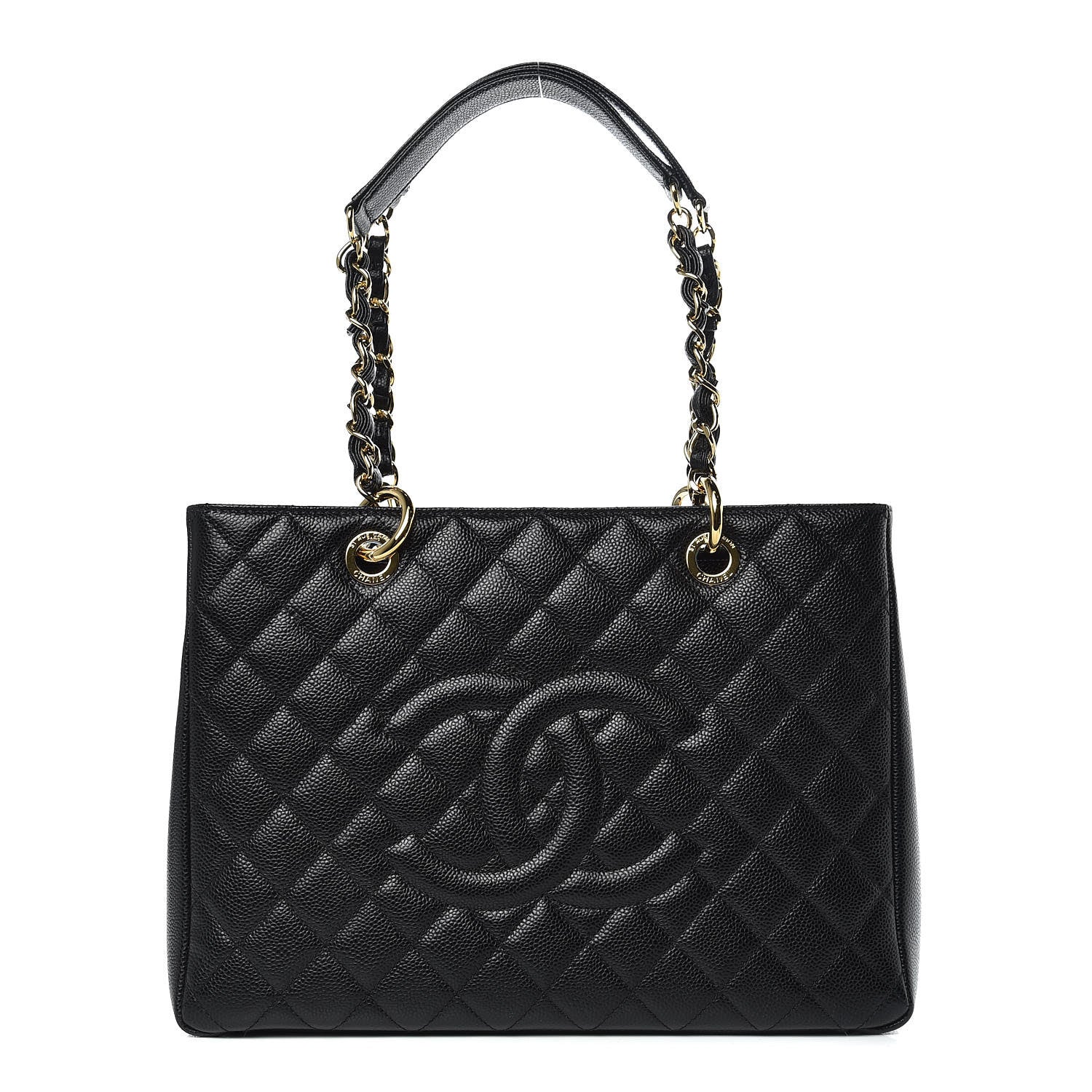 Chanel Caviar Quilted Grand Shopping Tote GST Black 1 of 10